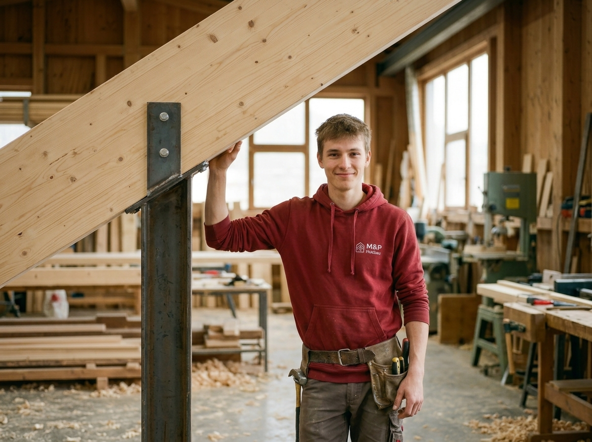 Tobias prüft Konstruktion – Standsicherheit