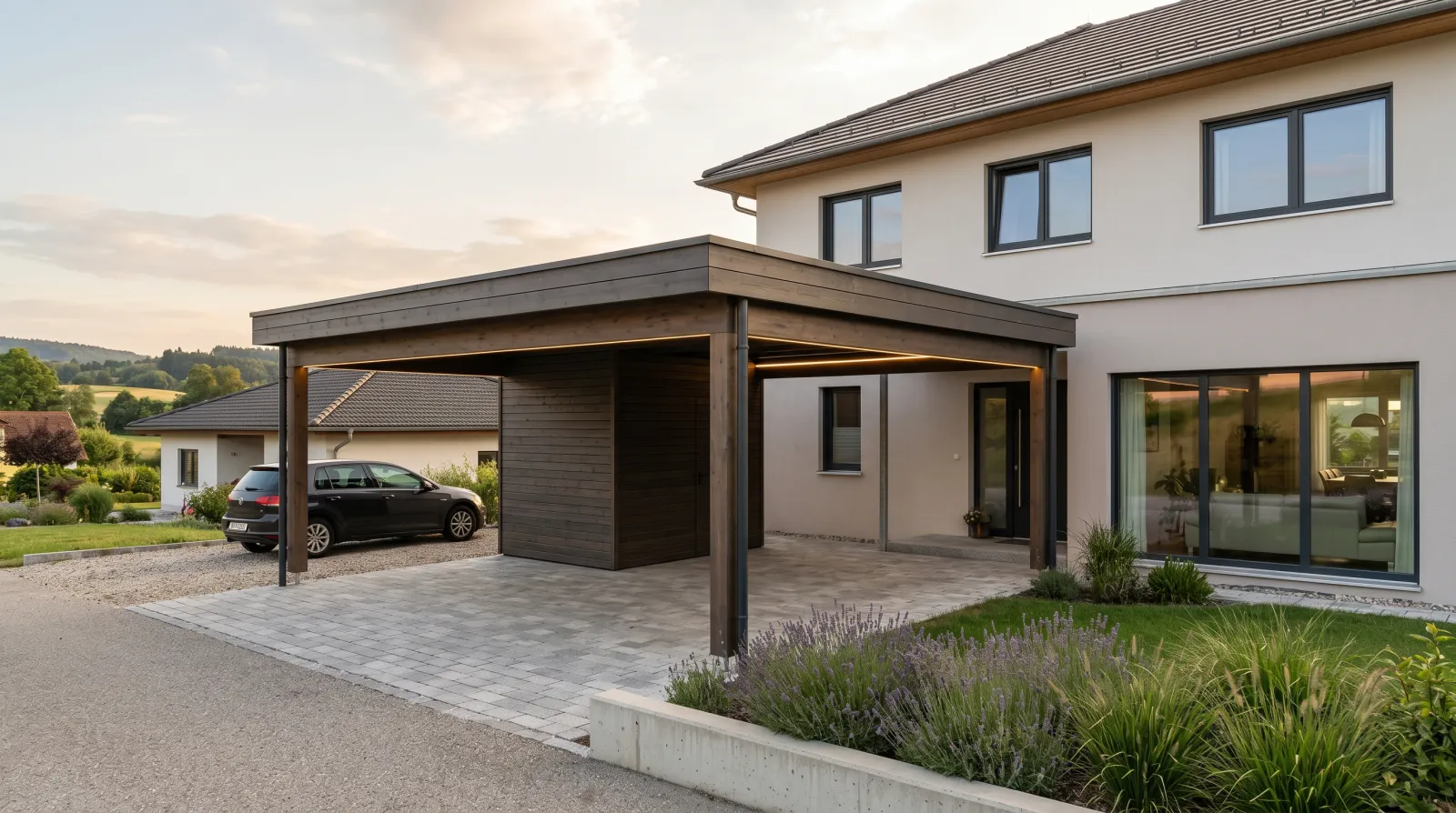 Solar-Carport mit Wallbox – Wien-Liesing